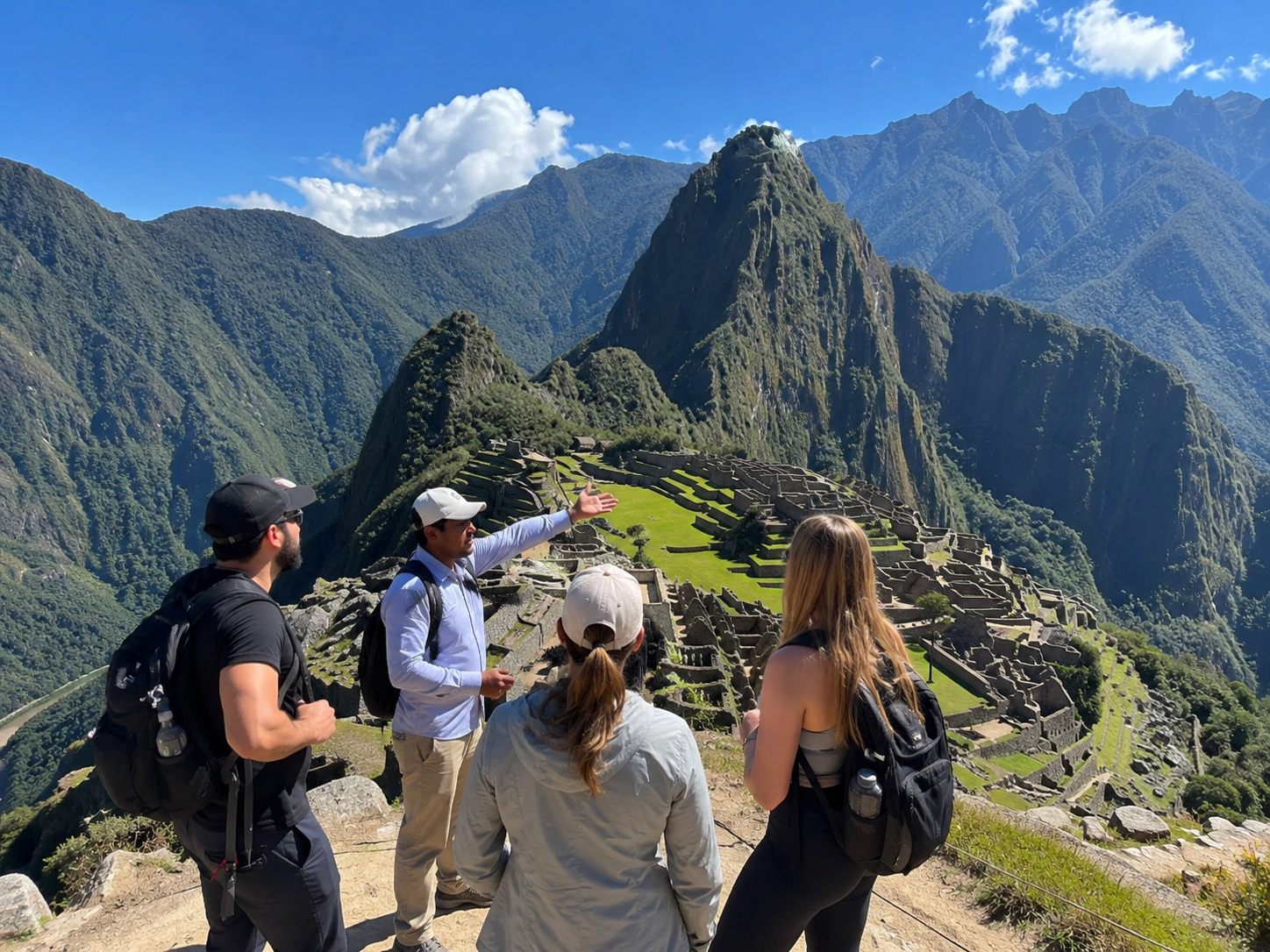 Vista panorámica de Machu Picchu